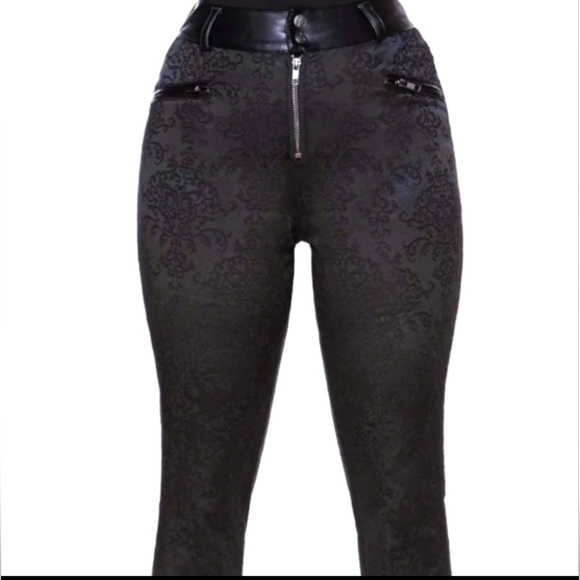 Killstar Pants - NWT Killstar  Raiden Black Trousers!  Sz:M/8/10 Victorian Type Emo Goth